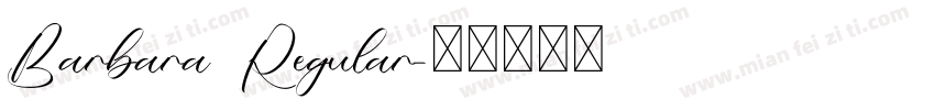 Barbara Regular字体转换